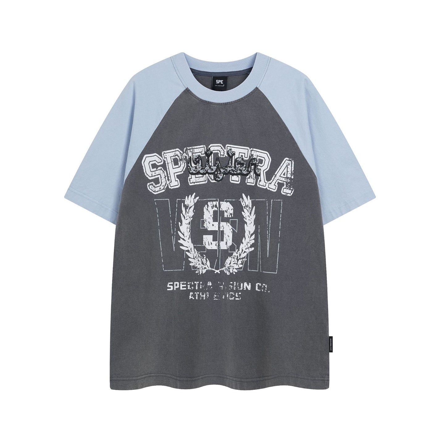 Hustle vintage summer vintage wash print short sleeve t-shirt