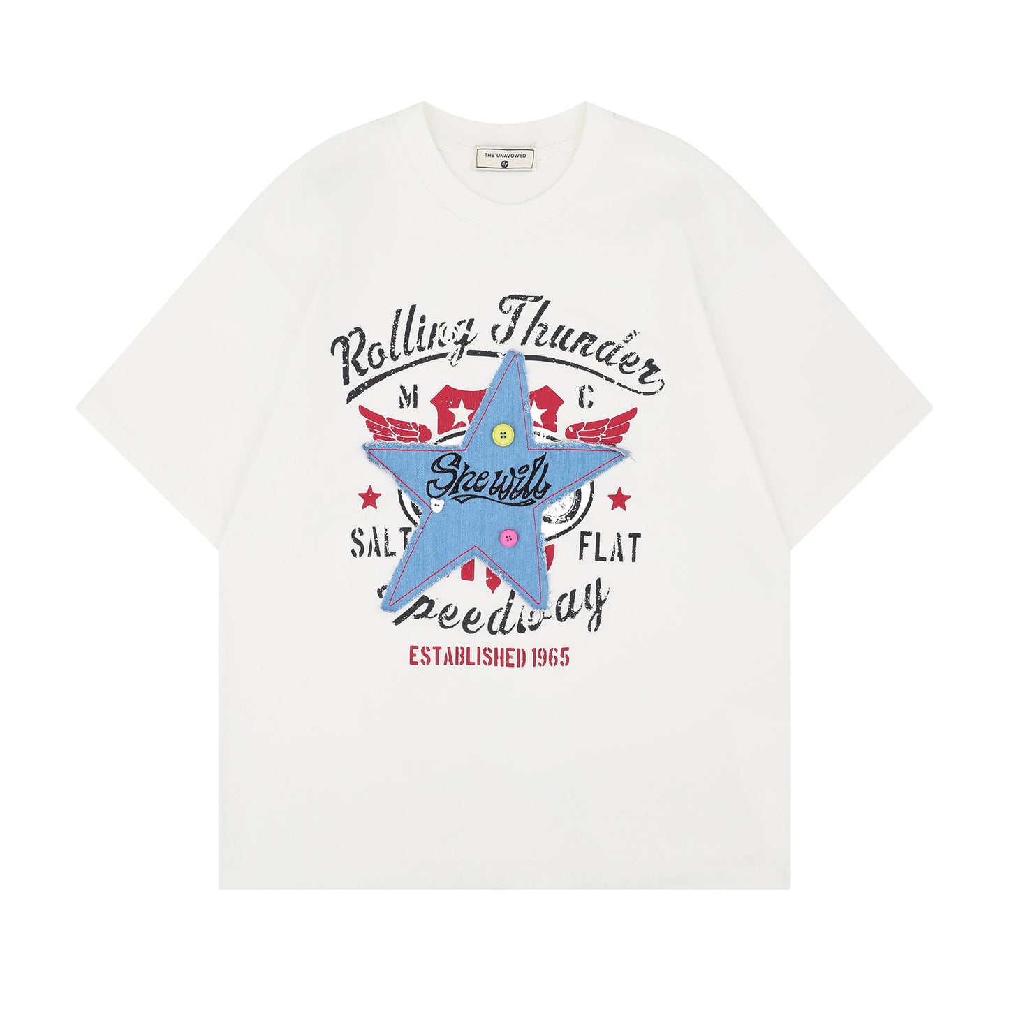 Remeras rock nacional summer vintage pentagram embroidered t-shirt