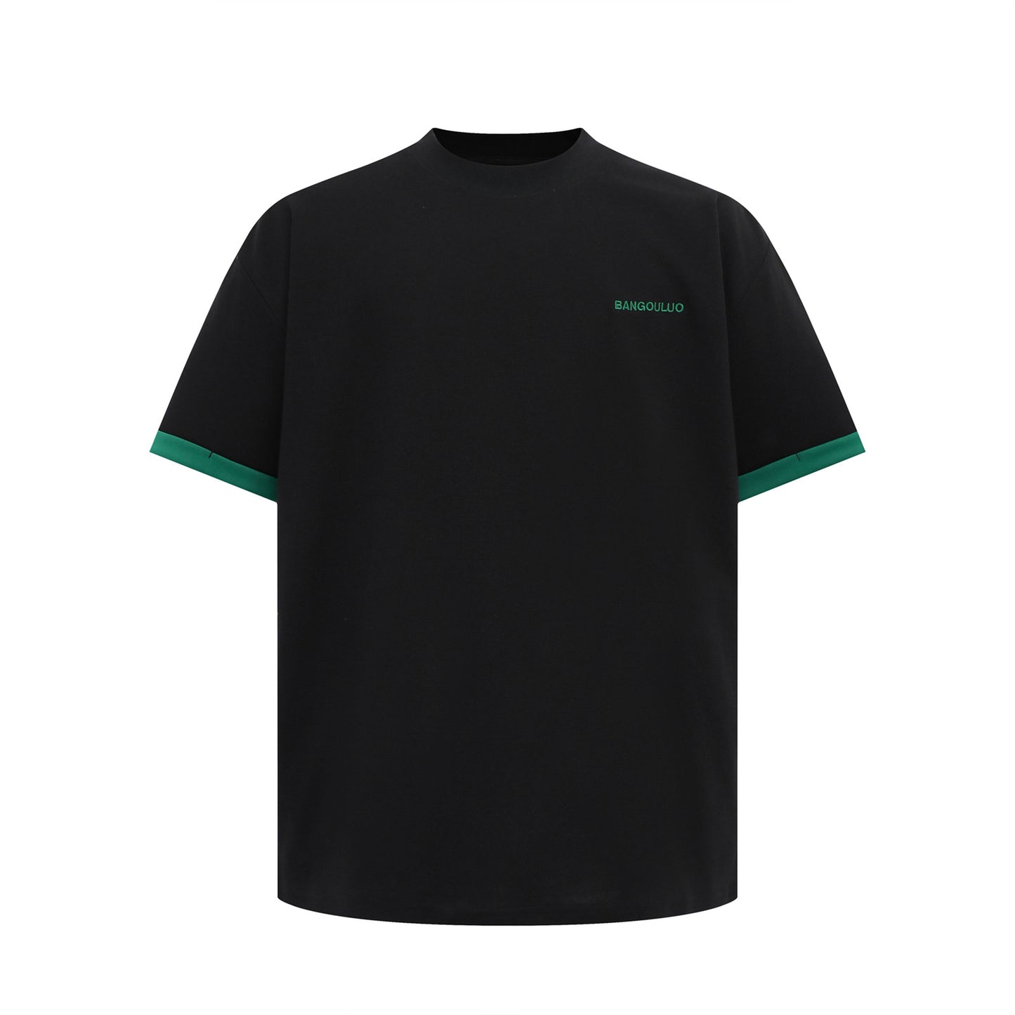 USA Vintage T-Shirt Contrast Letter Embroidery Men's and Women's Summer Loose