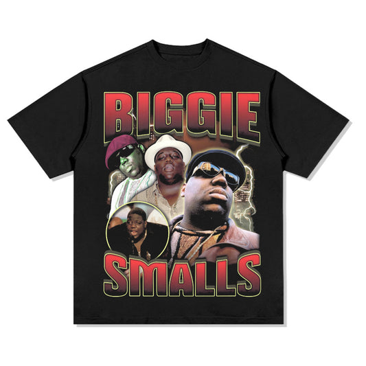 New york hip hop shop hip hop rap Biggie print short sleeve t-shirt VINTAGE