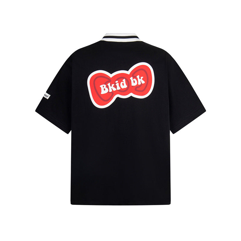 Casual Street Wear Vintage T-Shirt Lapel POLO Shirt