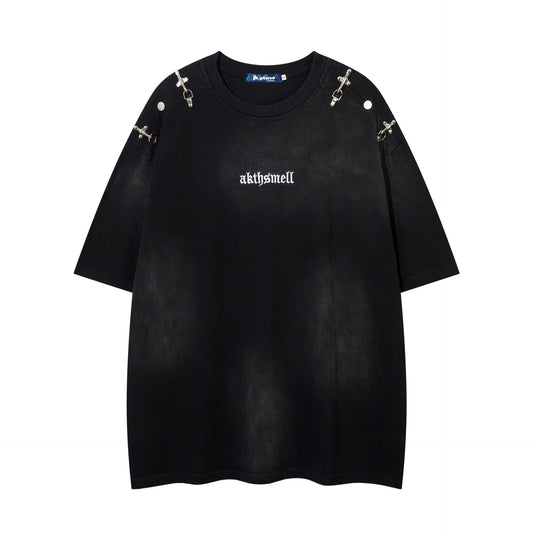 1990 Fashion T-Shirt Vintage Water T-Shirt Summer Short Sleeve