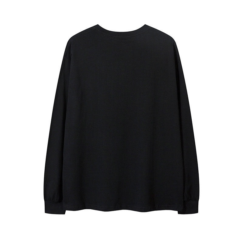 Marcas De Streetwear Pentagram Necklace Letter Print Long Sleeve T-Shirt