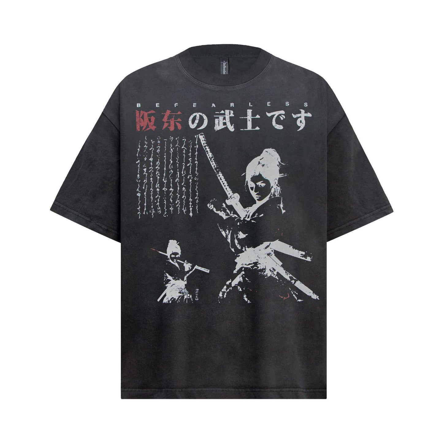 Hip Hop Clothing Summer Wash T-Shirt Short Sleeve