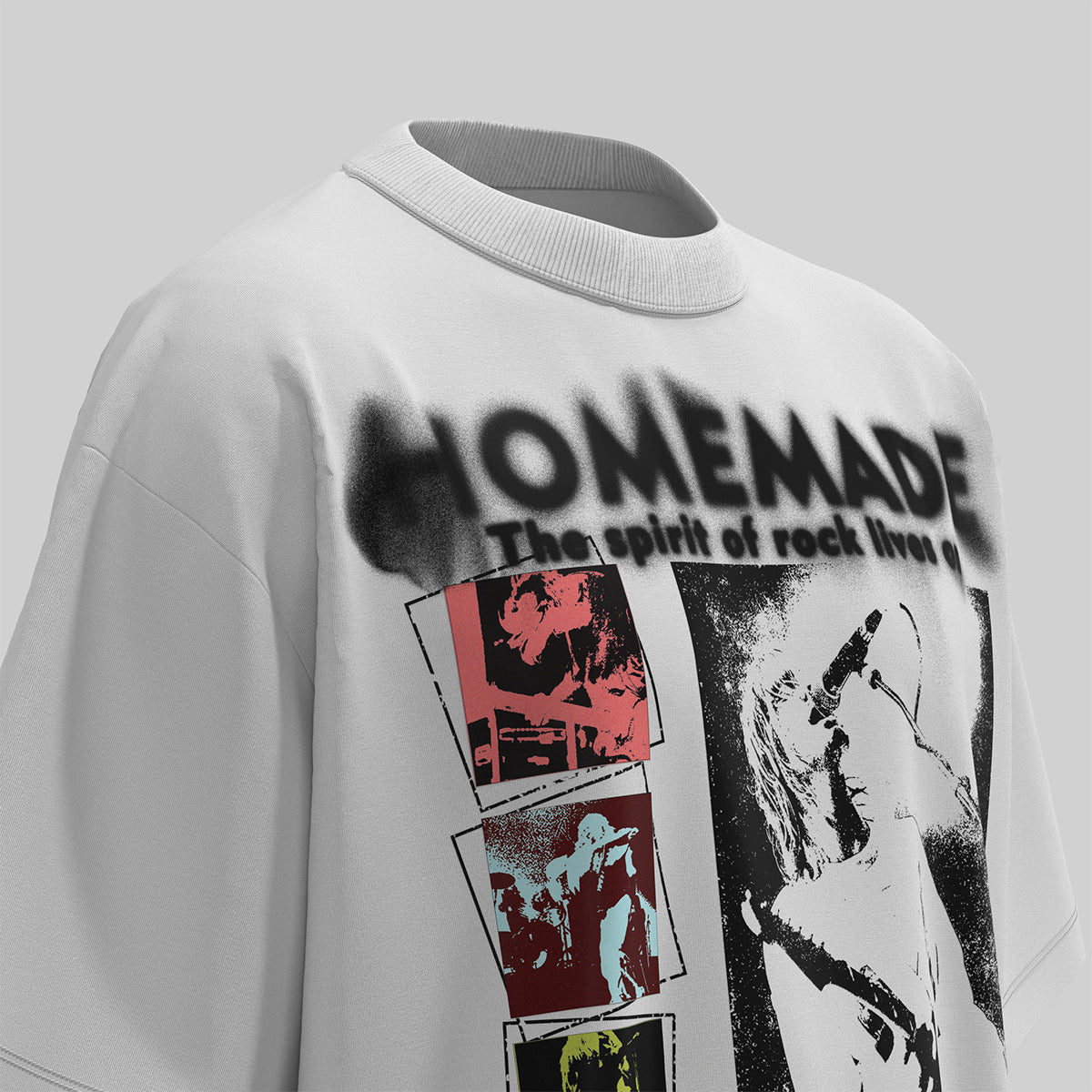 Retro Style Shirt For Men Summer Vintage Graffiti Print Short Sleeve T-Shirt