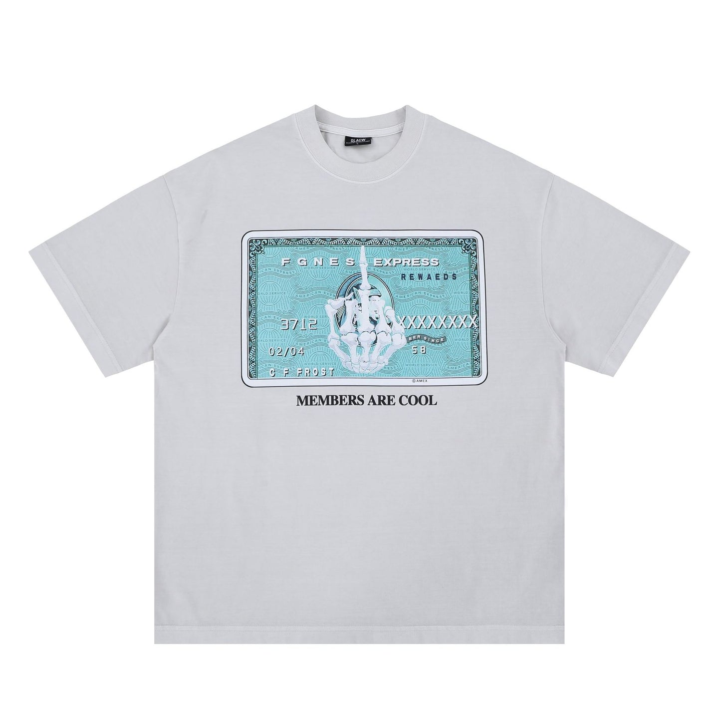Vic Streetwear Skull Finger Print Summer Vintage Short Sleeve T-Shirt