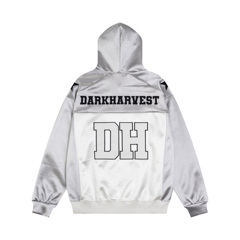 Streetwear Hoodie Hip Hop Sweater Embroidered Hoodie Jacket