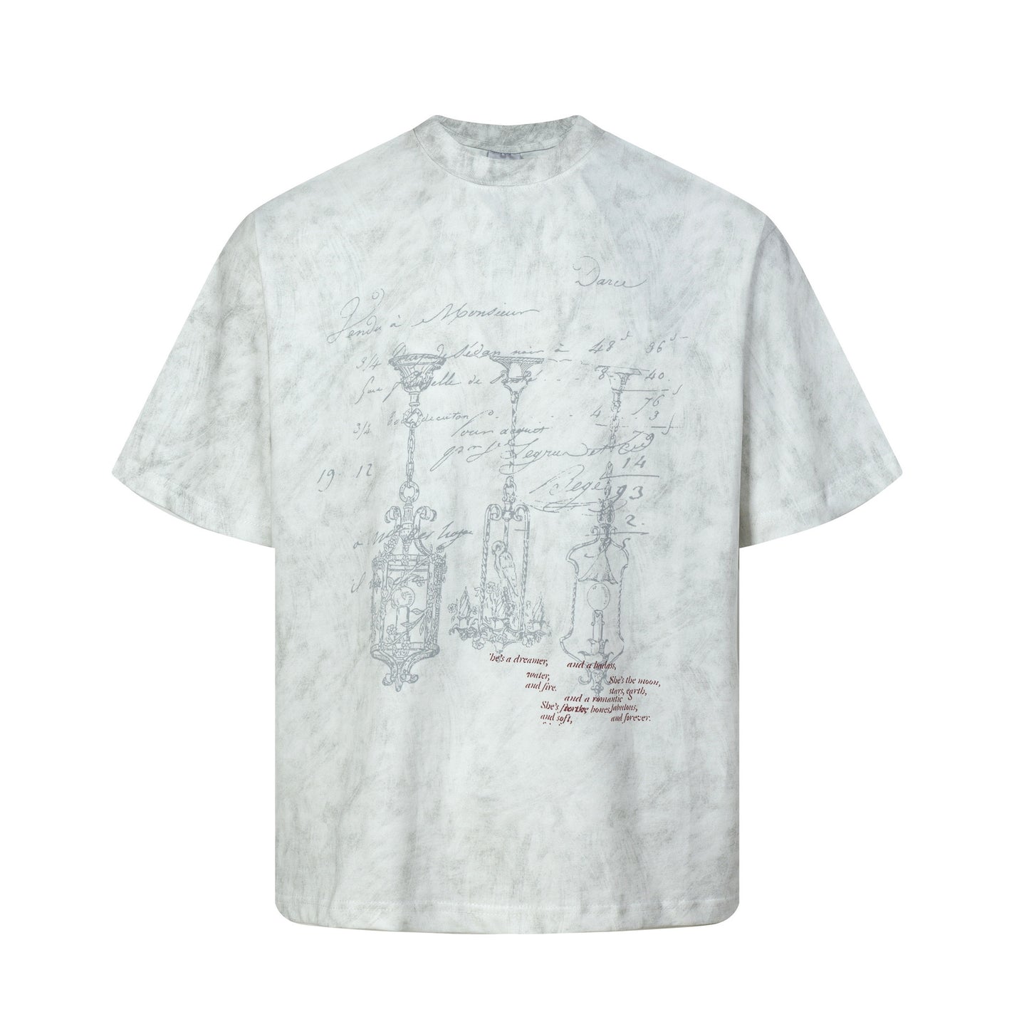 Hip hop clothing new york summer short sleeve vintage old t-shirt