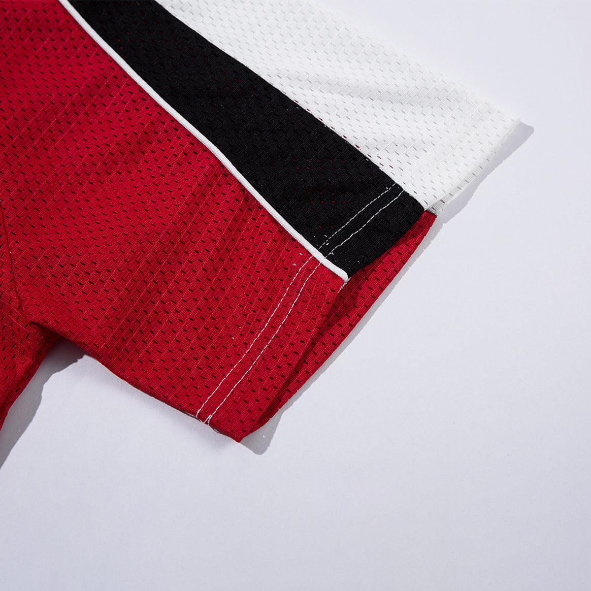 Hip hop shirt summer short sleeve loose hiphop mesh lapel collar t-shirt