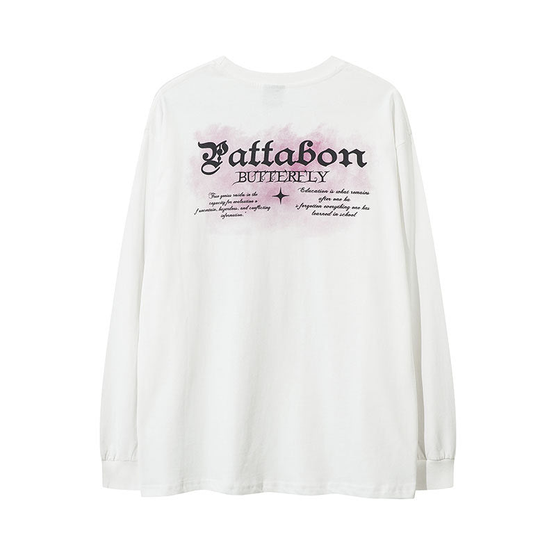 Marcas De Streetwear Hip Hop Butterfly Print Graffiti Star Sweater
