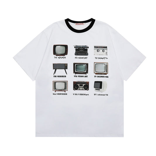 Vestimenta De Los 90 Summer Vintage T-Shirt Loose Short Sleeve