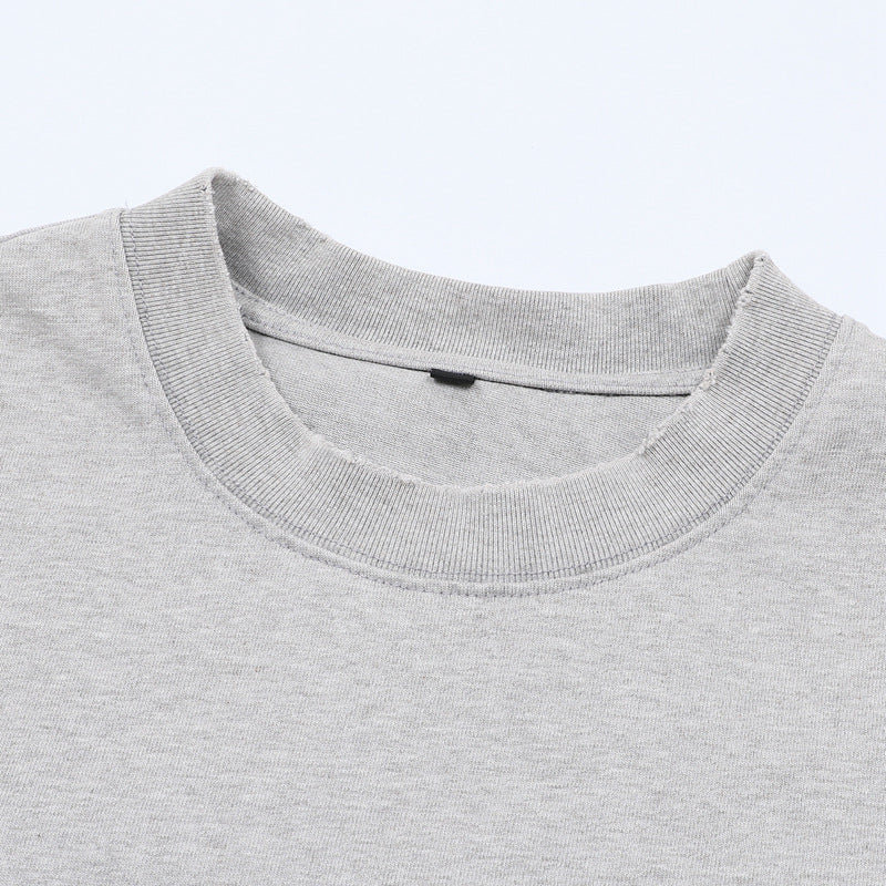Stone Wash T shirt Old Wash T-shirt Short Sleeve Loose oversize
