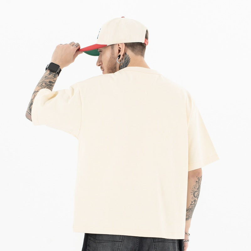 Vintage 90s Hip Hop Clothing Embroidered Short Sleeve T-Shirt
