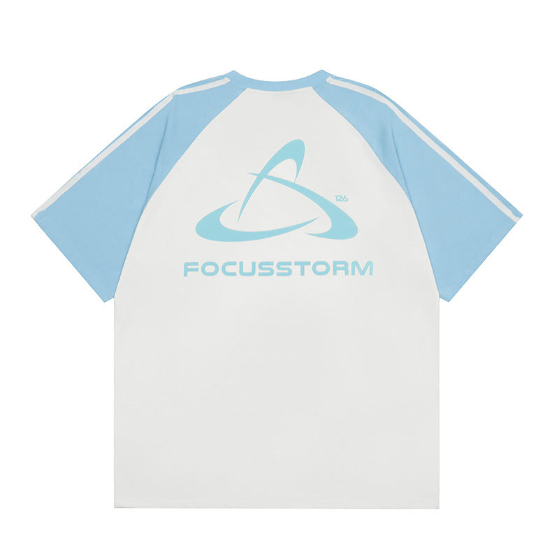 Vintage T Shirts Hip Hop Vintage Alphabet Print Short Sleeve T-Shirt Summer Loose Half Sleeve Tee