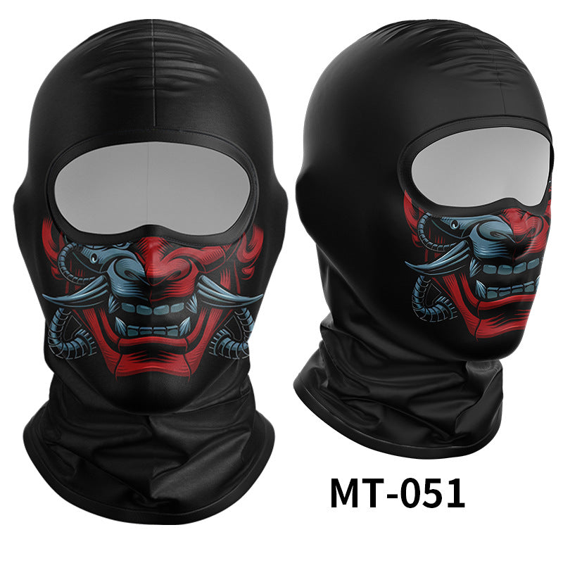 Cycling Windproof Hood Breathable Sunscreen Men's and Women's Ice Silk Fabric