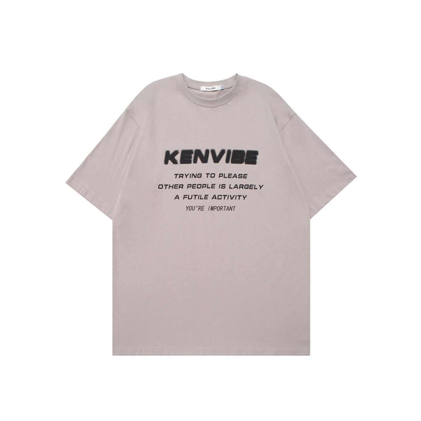 Vintage Tišö Rt Summer Vintage English Alphabet Short Sleeve T-Shirt