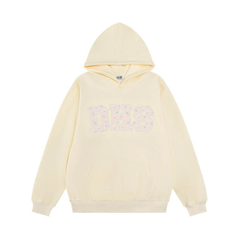 Streetwear Hoodie Embroidered Hooded Sweater Loose Casual Hoodie
