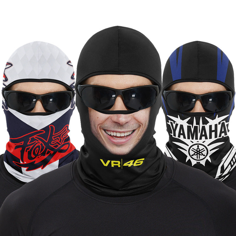 Cycling Windproof Hood Summer Sunscreen Ice Silk Fabric