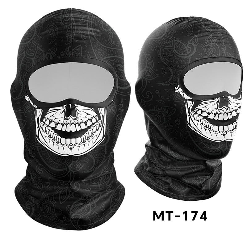 Cycling Windproof Hood Sunscreen Ice Silk Fabric