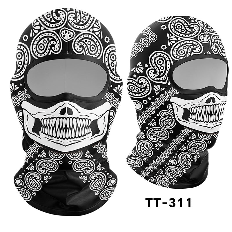 Cycling Windproof Hood Sunscreen Mask Scarf Integrated Lining