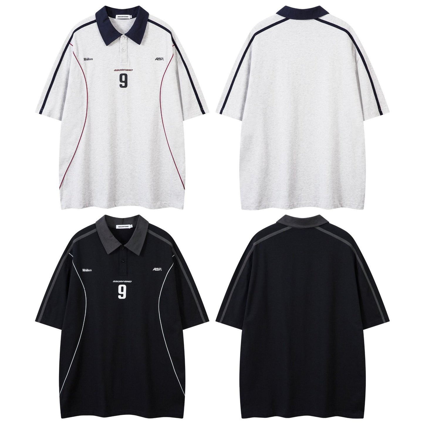 Hip hop shirt summer polo short sleeve t-shirt