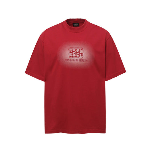 Casual Street Wear High Neck Loose Short Sleeve T-Shirt