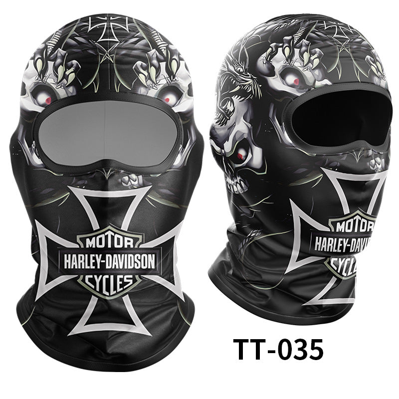 Cycling Windproof Hood Ice Silk Full Face Sunscreen