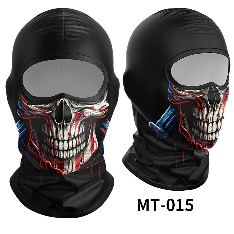 Cycling Windproof Hood Sunscreen Windproof Ice Silk Mask Men's and Women's Full Face