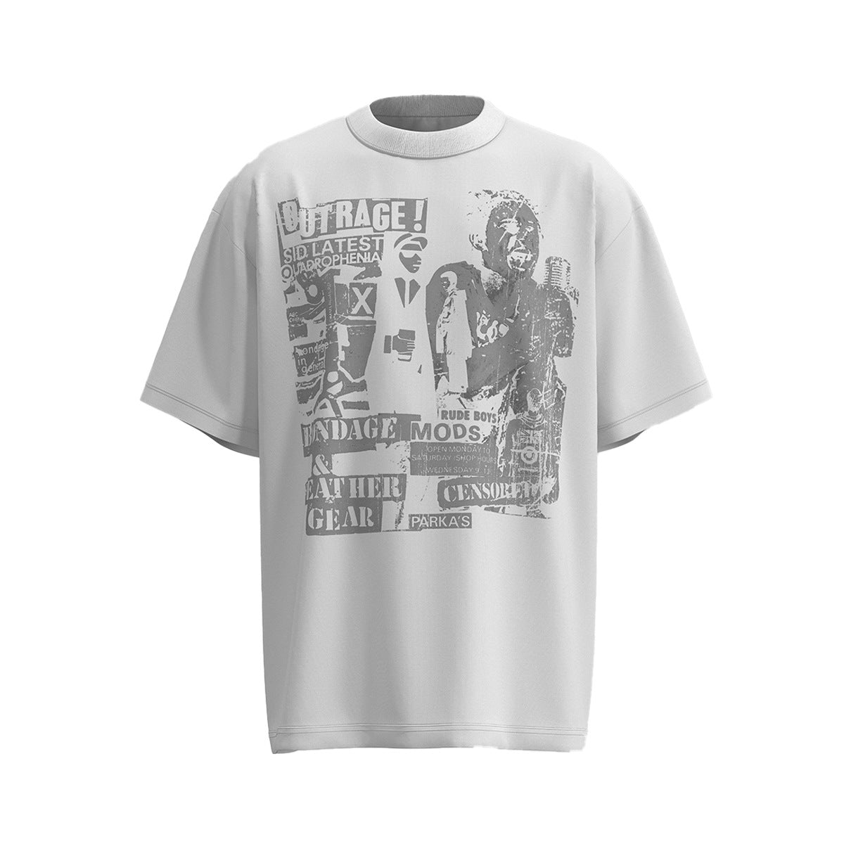 Retro Style Shirt For Men Summer Character Print T-Shirt Short Sleeve
