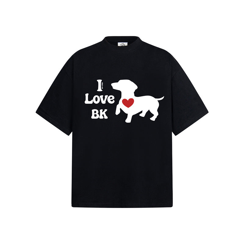 Casual Street Wear Short Sleeve T-Shirt Loose Top