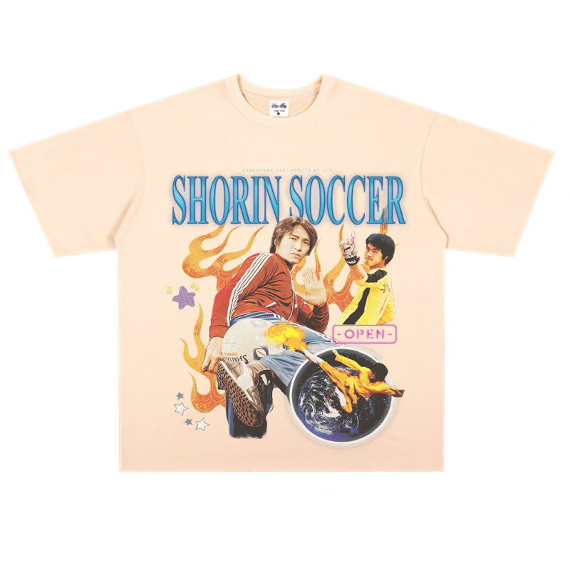 Film Star T Shirt Stephen Chow Short Sleeve American Retro T-shirt Men and Women