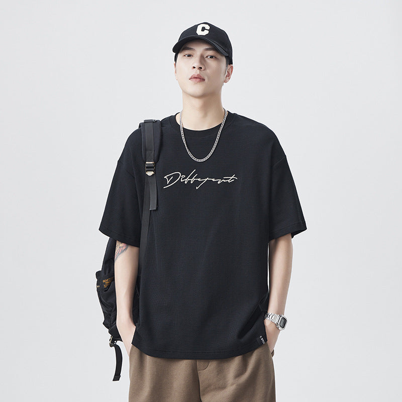 Men T-shirts Short Sleeve Summer Loose Top