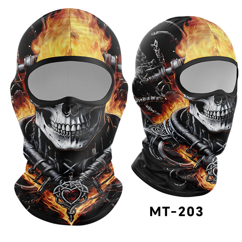 Cycling Windproof Hood Sunscreen Ice Silk Lining Cap Men's and Women's Face