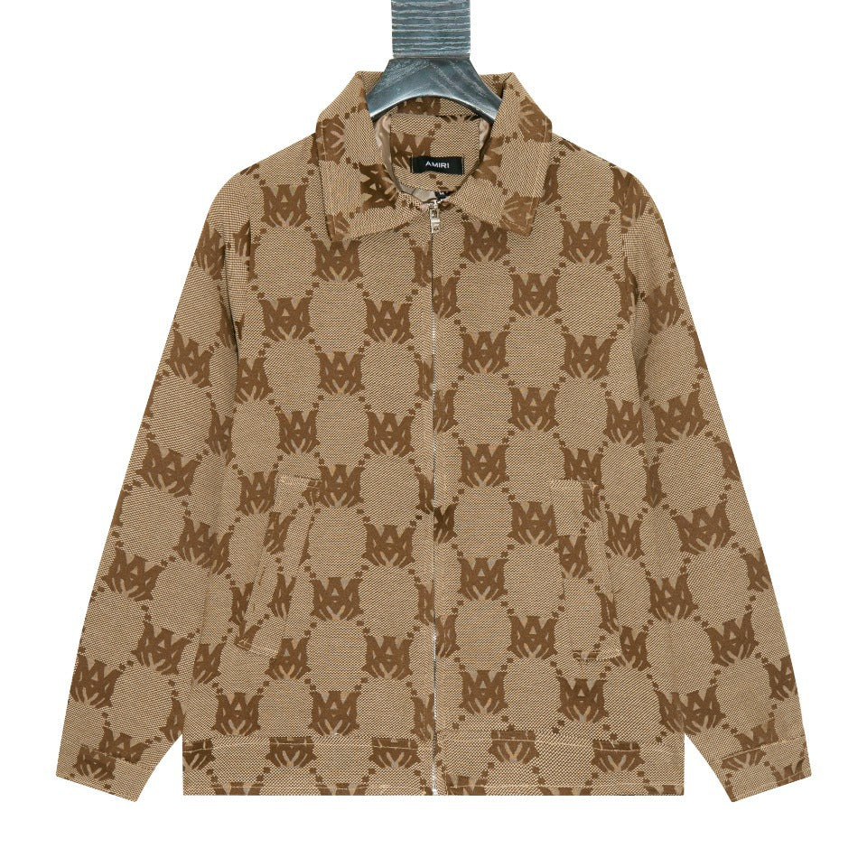 Amiri Jacket Spring and Autumn AMI logo pattern casual jacket