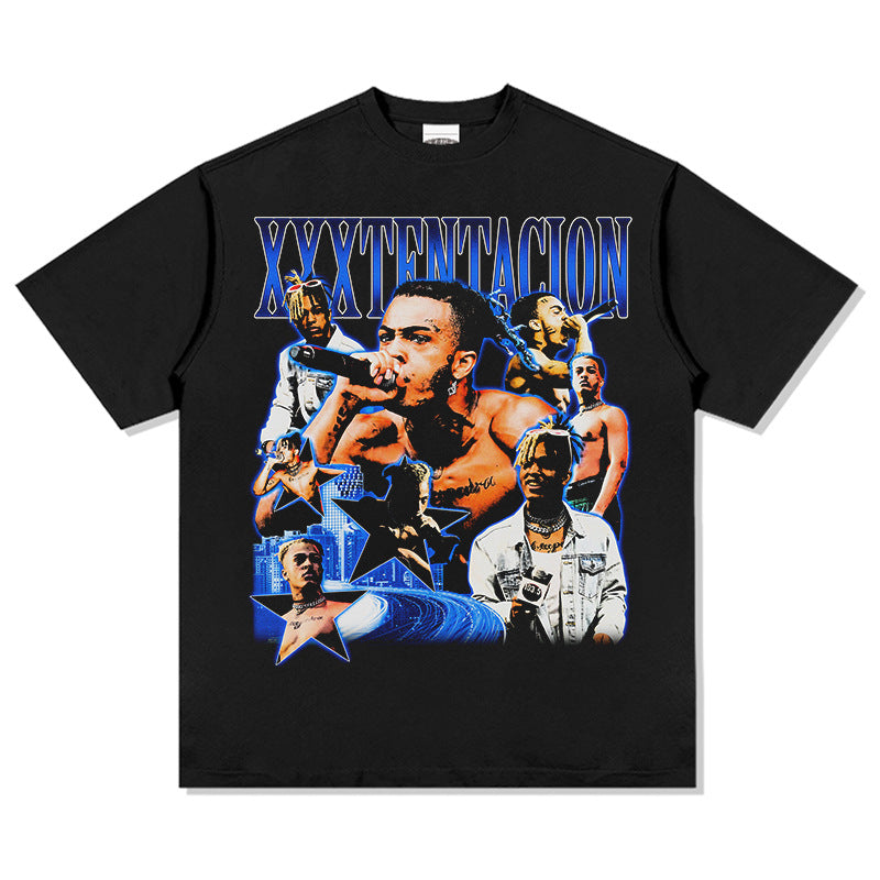 New york hip hop shop vintage hip hop XXXTENTACION print short sleeve t-shirt