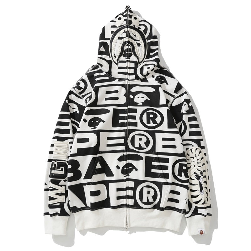 Ape Hoodie Shark Loose Hooded Sweater Jacket