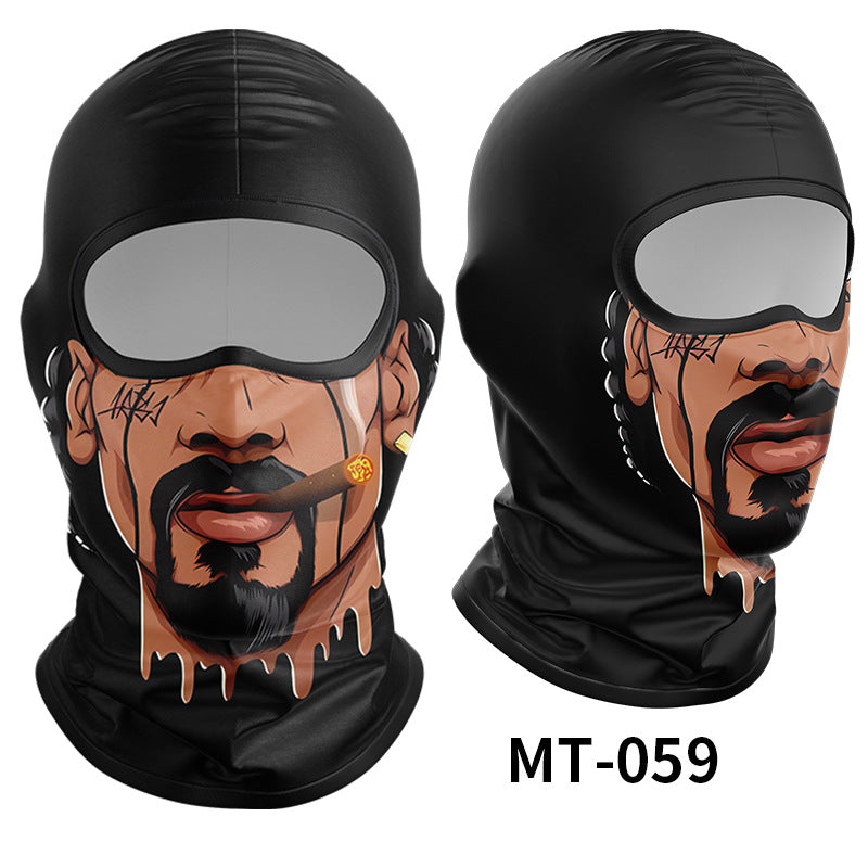 Cycling Windproof Hood Breathable Sunscreen Men's and Women's Ice Silk Fabric