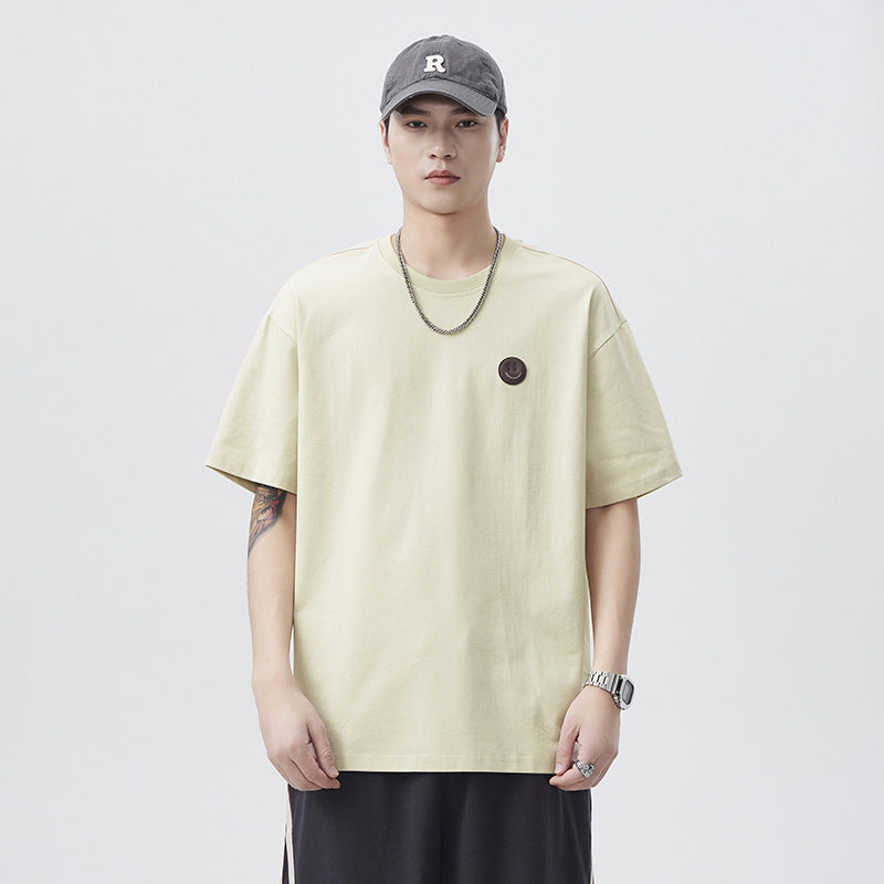 Mens T-shirts Summer Short Sleeves Loose Vintage