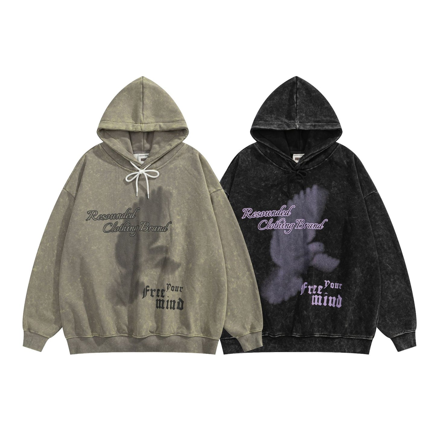 Vice streetwear pigeon print hooded sweater hoodie loose top