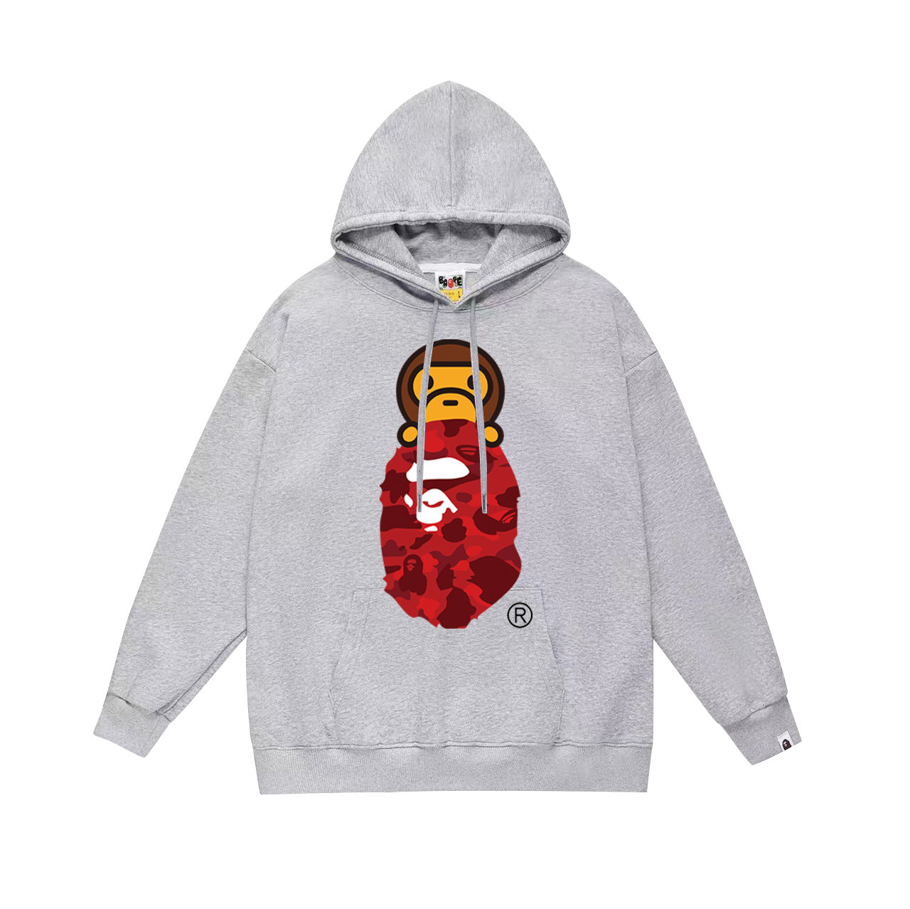 Ape Hoodie Autumn/Winter Letter Print Loose Hoodie Pullover Ape Sweater
