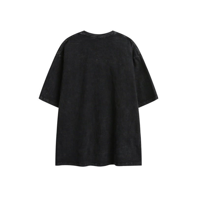 US drip outfits Summer Vintage Casual Loose Short Sleeve T-Shirts