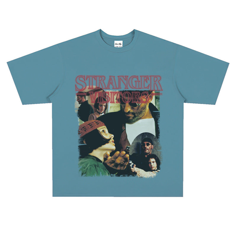 Film Star T Shirt Movie This Killer Is Not Too Cold Trendy Pure Cotton Short Sleeve Loose T-shirt Men and Women