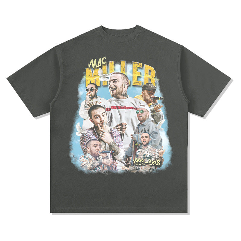Cool t rapper mac miller hip hop singer print short sleeve t-shirt