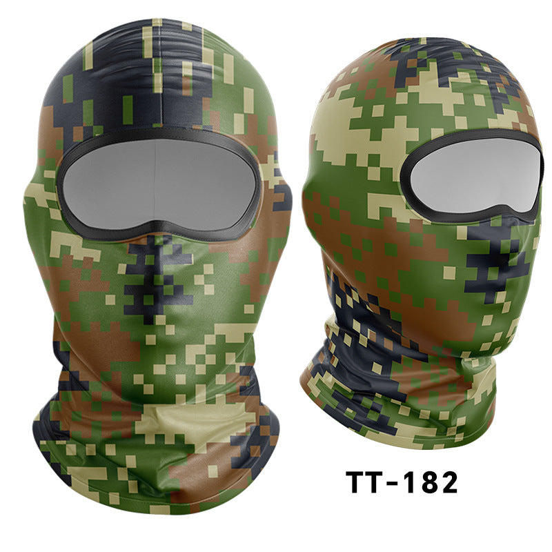 Cycling Windproof Hood Dust and Sun Protection Summer Camouflage Mask