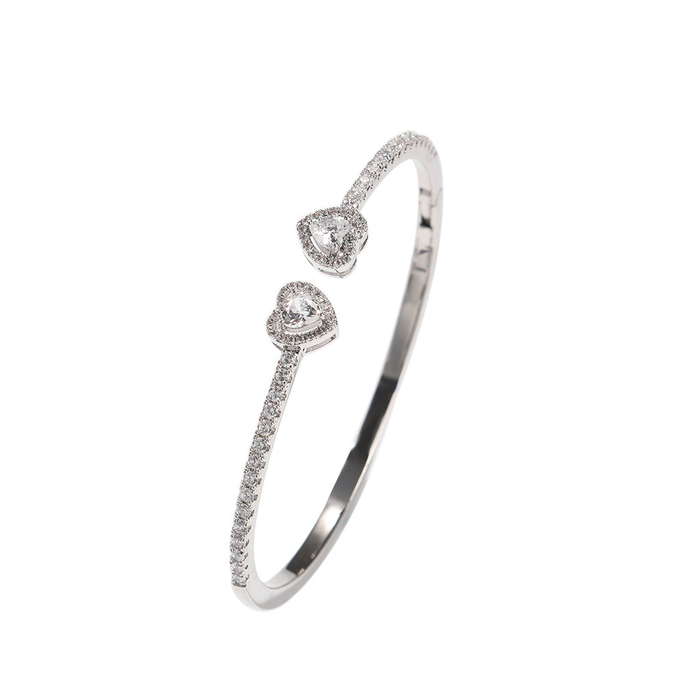 Bracelet Multi-Colored Hip Hop Love Bracelet ins Diamond Set Spectrum St. Valentine's