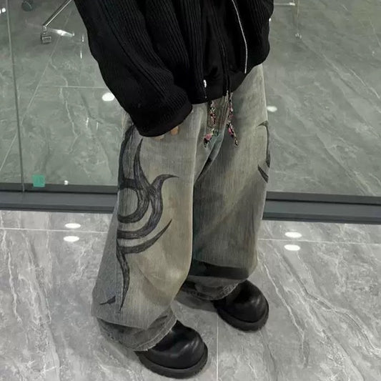 Rock Revival Jeans Straight Washed Old Trousers