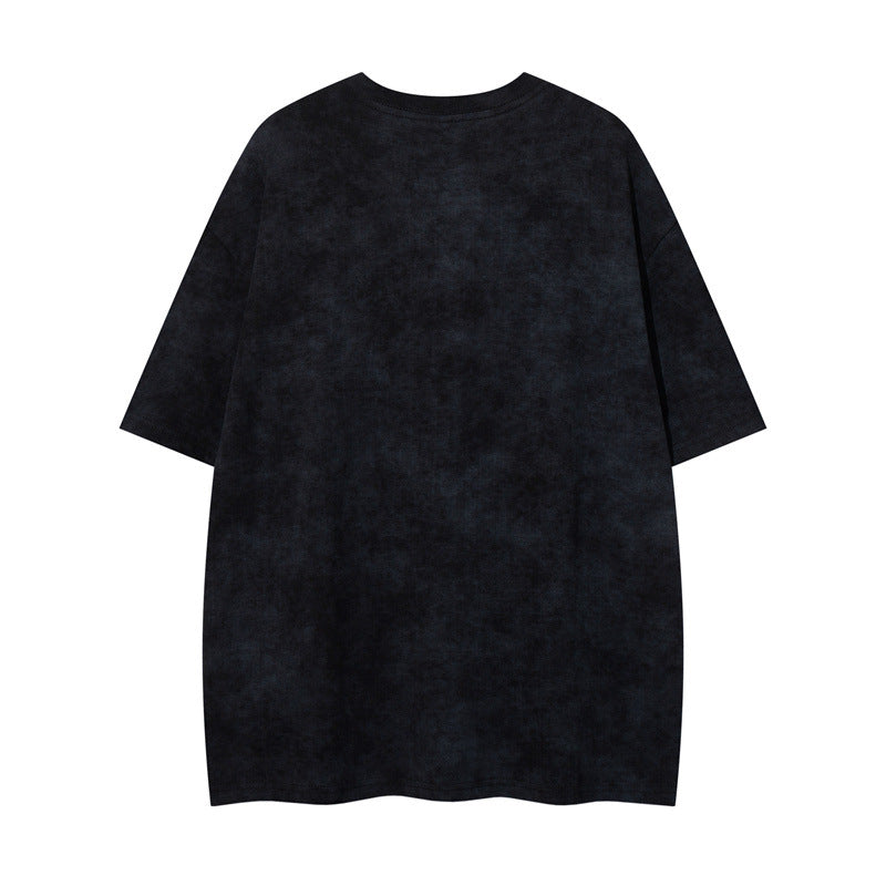 US drip outfits Summer Vintage Character Design Casual Loose Short Sleeve T-Shirts