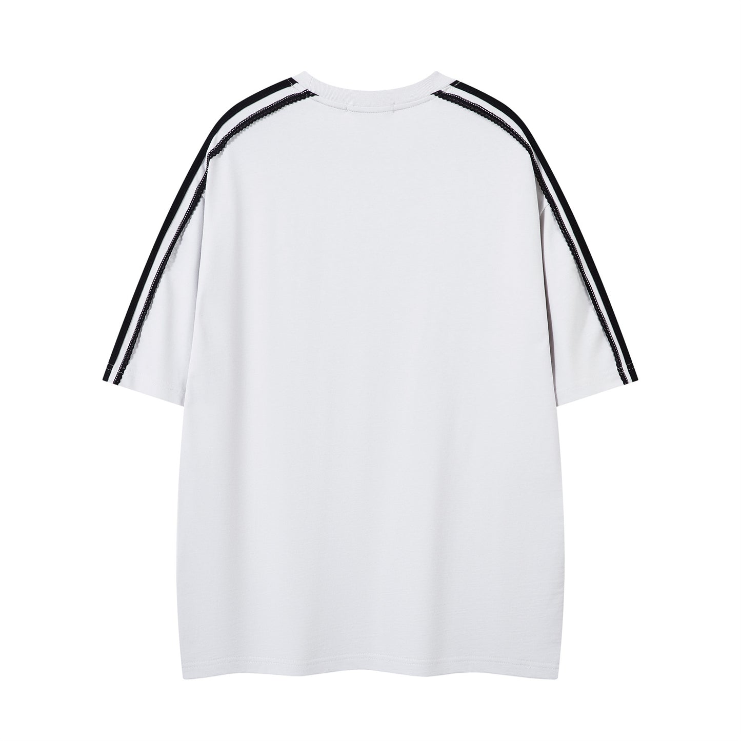 Distorted vintage short-sleeved t-shirt summer alphabet print loose casual top