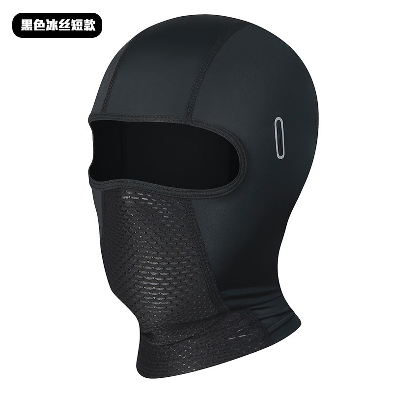 Cycling Windproof Hood Sunscreen UV Protection Full Face Ice Silk Fabric Men's and Women's Spring and Summer