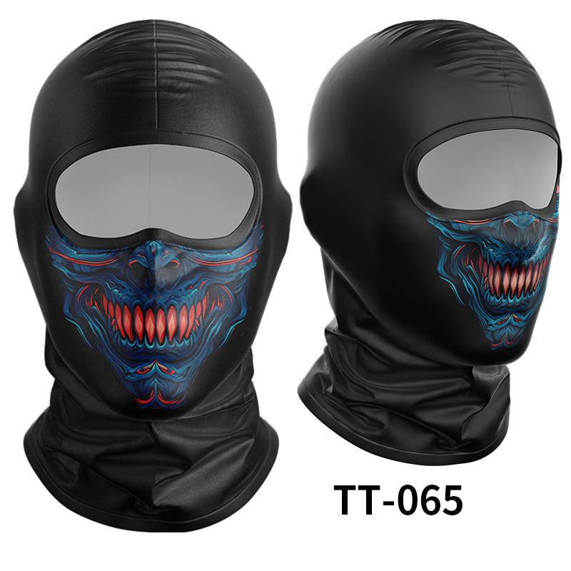 Cycling Windproof Hood Ice Silk Headgear Men's Lined Cap